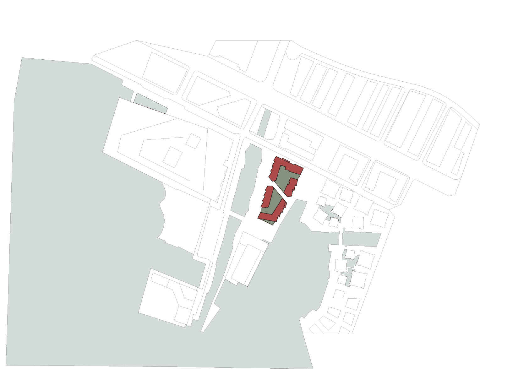 Architectural details of the Munch Brygge Residential Complex by Lund+Slaatto