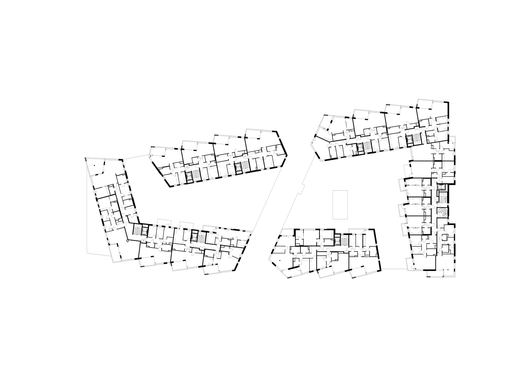 Architectural details of the Munch Brygge Residential Complex by Lund+Slaatto