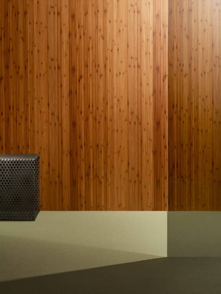 Timber panels with high damp and fire resistance designed for high-traffic areas and maintenance-free walls and ceilings.