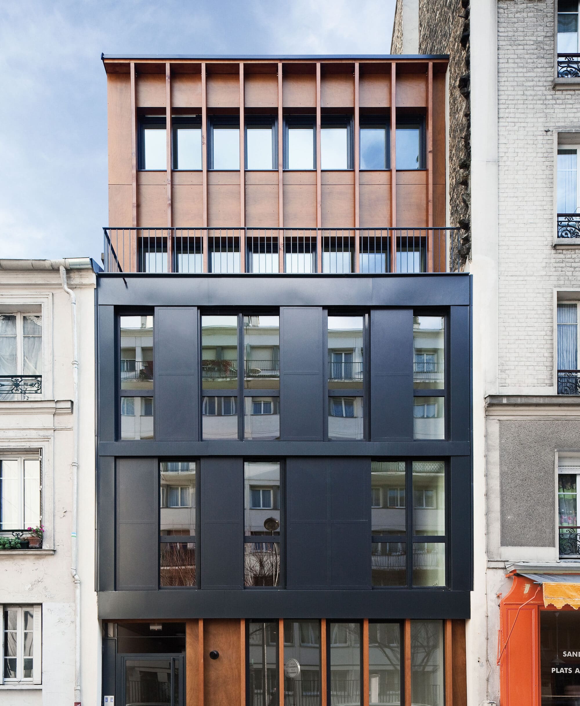 parklex prodema rustik housing in rue pouchet ITAR architectures 01