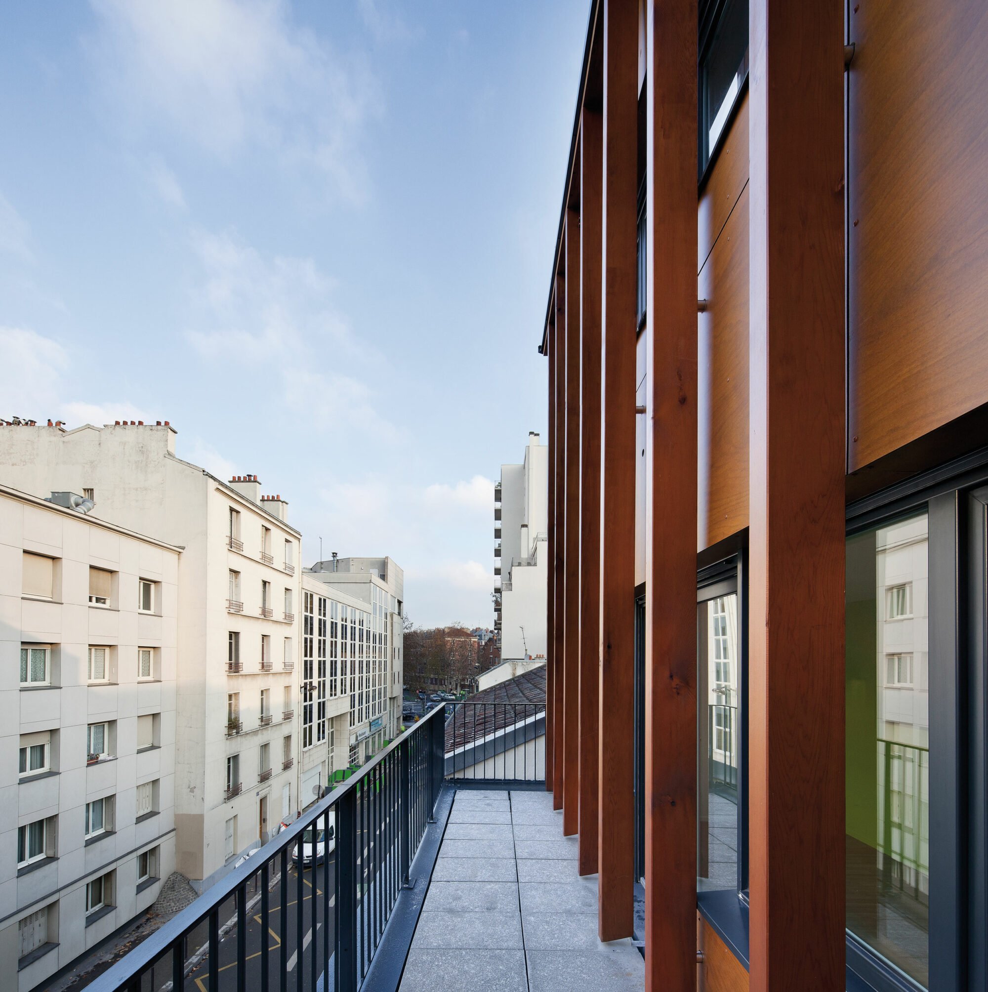 parklex prodema rustik housing in rue pouchet ITAR architectures 05