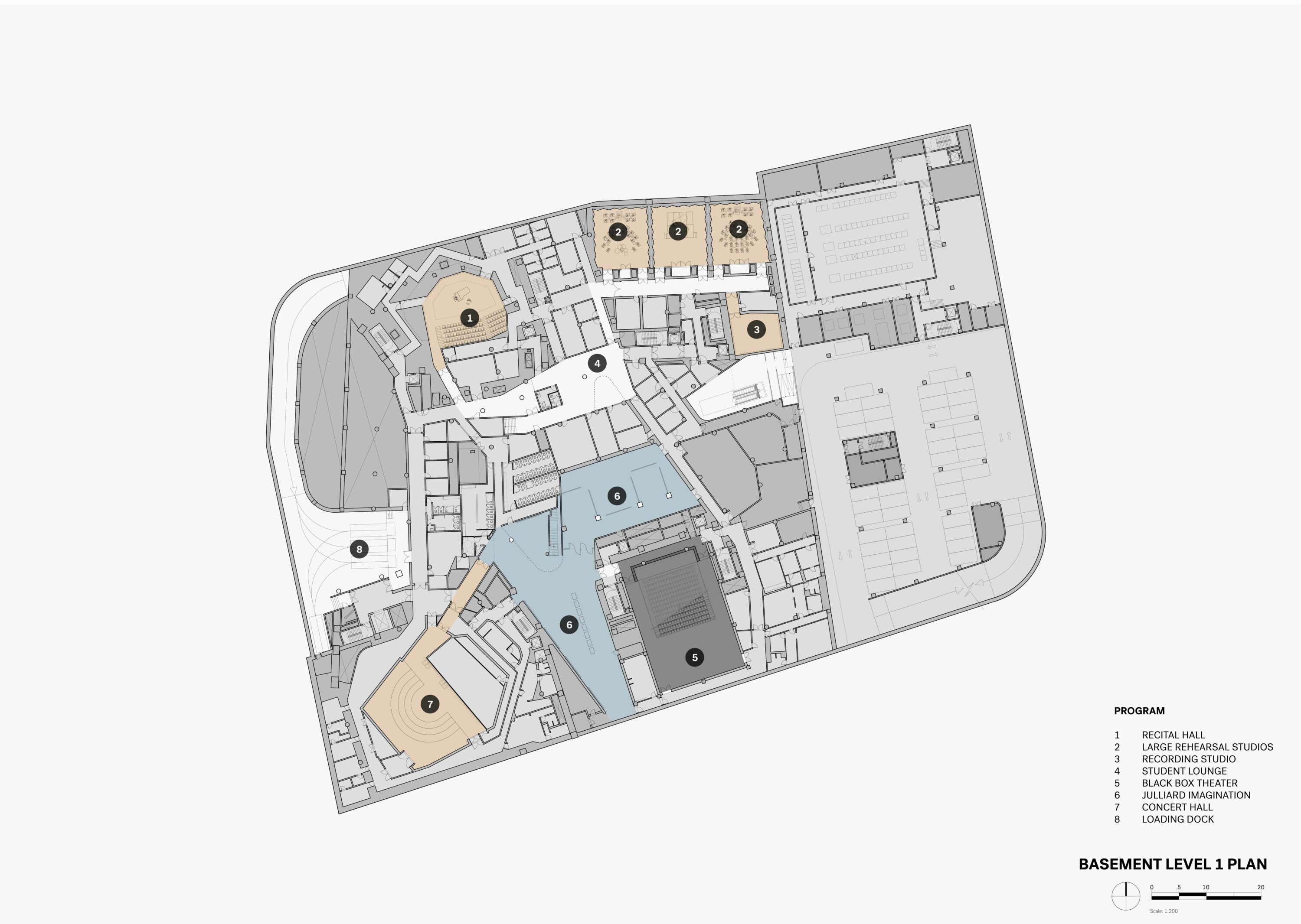 L'extérieur du bâtiment déploie des panneaux en bois Parklex Prodema pour une architecture de finition rustique, qui sont hautement résistants, durables et provenant de sources durables.